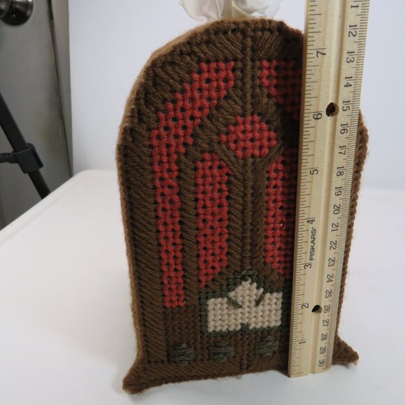 Vintage Radio Tissue Box Cover Plastic Canvas 7.5" tall Dad, Grandpa - Picture 10 of 10